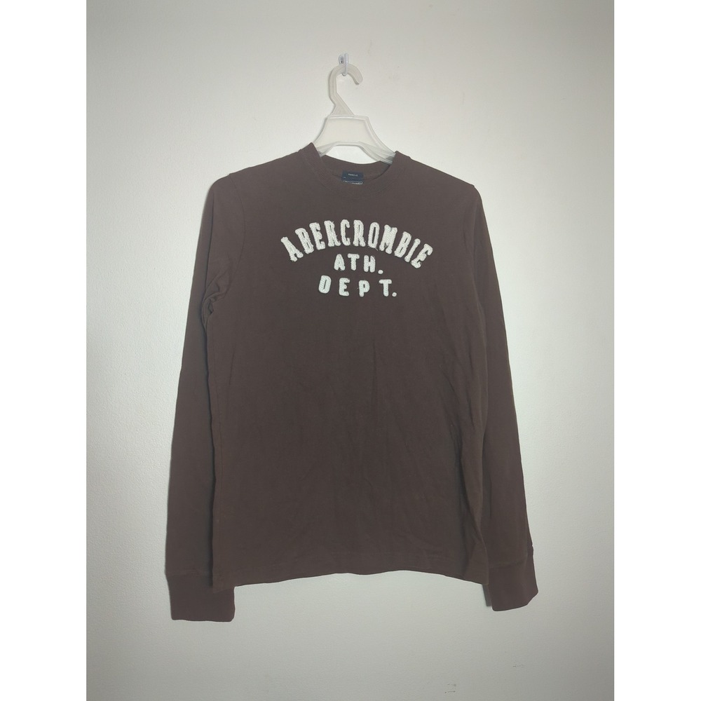 Vintage Y2K Abercrombie & Fitch Mens XL Brown Muscle Ath Dept Graphic Tee